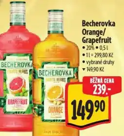 Albert Becherovka Orange/ Grapefruit nabídka