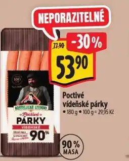 Albert Poctivé vídeňské párky nabídka