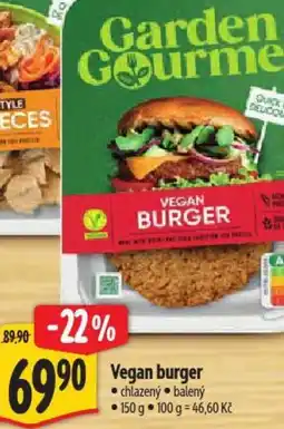 Albert Vegan burger nabídka