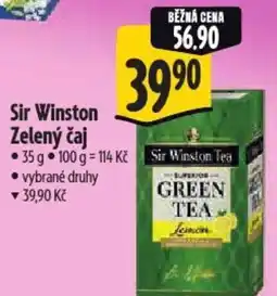 Albert Sir Winston Zelený čaj nabídka