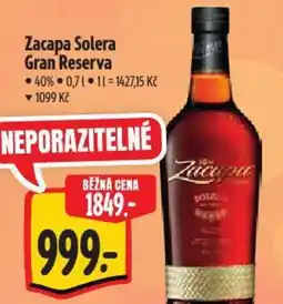Albert Zacapa Solera Gran Reserva nabídka
