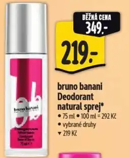 Albert Bruno banani Deodorant natural sprej nabídka