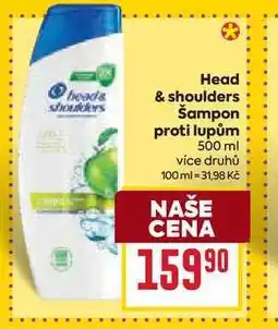Billa Head & shoulders Šampon proti lupům 500 ml nabídka