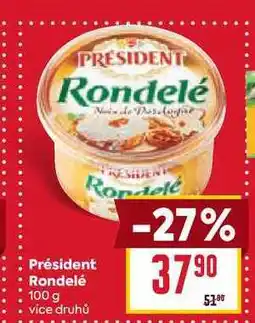 Billa Président Rondelé 100g nabídka