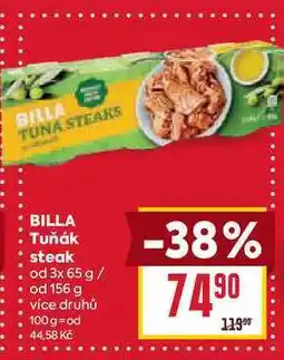 Billa BILLA Tuňák steak od 3x 65 g nabídka