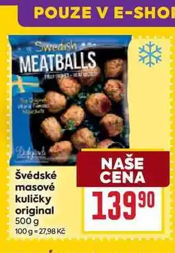 Billa Švédské masové kuličky original 500 g nabídka