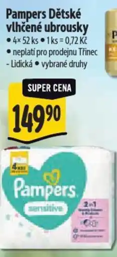 Albert Pampers Dětské vlhčené ubrousky nabídka