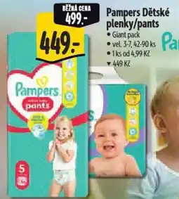 Albert Pampers Dětské plenky/pants nabídka