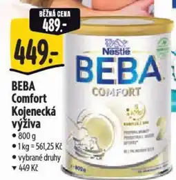 Albert BEBA Comfort Kojenecká výživa nabídka