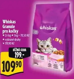 Albert Whiskas Granule pro kočky nabídka