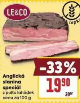 Billa Anglická slanina speciál nabídka
