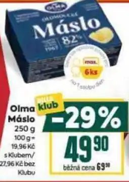 Billa Olma Máslo nabídka