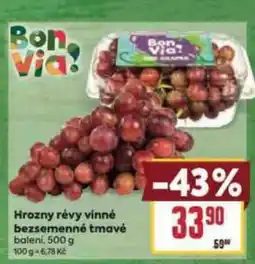 Billa Hrozny révy vinné bezsemenné tmavé nabídka