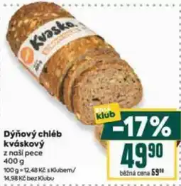 Billa Dýňový chléb kváskový nabídka