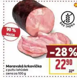 Billa Moravská krkovička nabídka