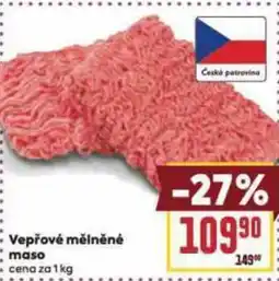 Billa Vepřové mělněné maso nabídka