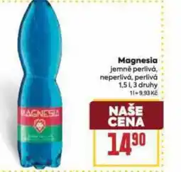 Billa Magnesia jemné perlivá, neperlivá, perlivá nabídka