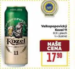 Billa Velkopopovický Kozel 11 nabídka