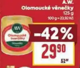 Billa A.W. Olomoucké věnečky nabídka