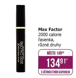 Teta Max Factor 2000 Calorie, řasenka nabídka