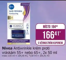 Teta Nivea Antiwrinkle krém proti vráskám 55+ nebo 65+, 2x 50 ml nabídka