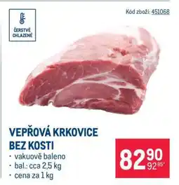 Makro Vepřová krkovice bez kosti nabídka