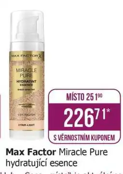 Teta Max Factor Miracle Pure hydratující esence nabídka
