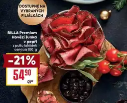 Billa BILLA Premium Hovězí šunka v pepři nabídka