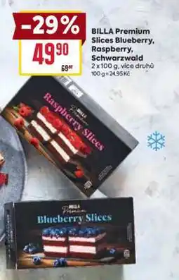 Billa BILLA Premium Slices Blueberry, Raspberry, Schwarzwald nabídka