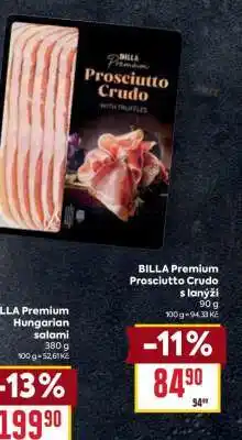 Billa BILLA Premium Prosciutto Crudo s lanýži nabídka