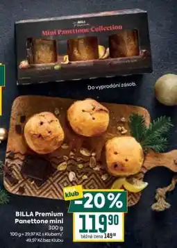 Billa BILLA Premium Panettone mini nabídka