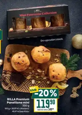 Billa BILLA Premium Panettone mini nabídka