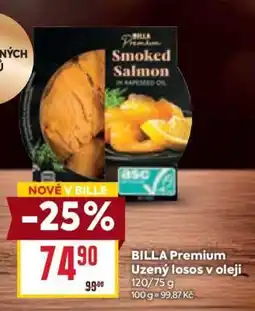 Billa BILLA Premium Uzený losos v oleji nabídka