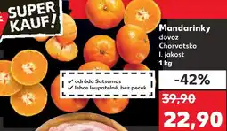 Kaufland Mandarinky nabídka