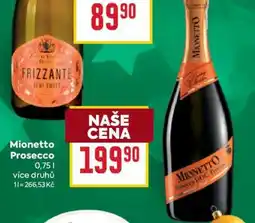 Billa Mionetto Prosecco nabídka