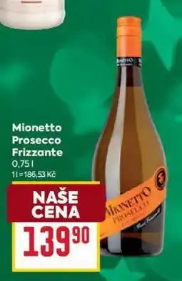 Billa Mionetto Prosecco Frizzante nabídka