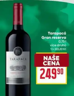 Billa Tarapacá Gran Reserva nabídka