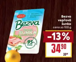 Billa BEZVA VEPŘOVÁ ŠUNKA nabídka