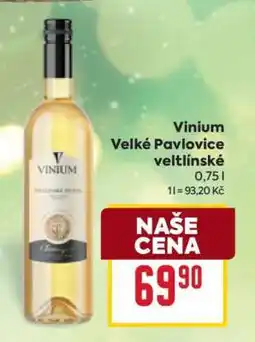 Billa Vinium Velké Pavlovice Veltlínské nabídka