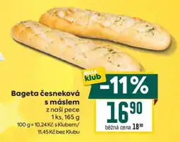 Billa Bageta česneková s máslem nabídka