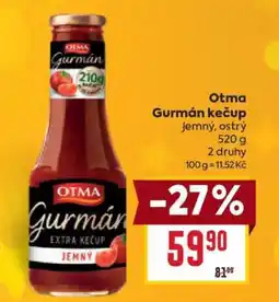 Billa Otma Gurmán Kečup nabídka