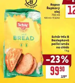 Billa Schär Mix B Bezlepková pečicí směs na chléb nabídka