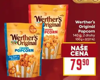 Billa Werther’s Original POPCORN nabídka