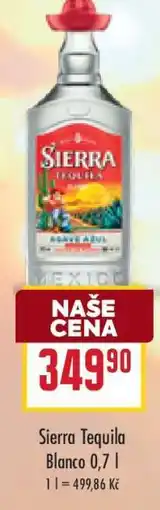 Billa Sierra Tequila Blanco 0,7 l nabídka