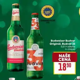 Billa Budweiser Budvar Original Budvar 33 nabídka