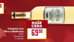 Billa Tokajská vína nabídka