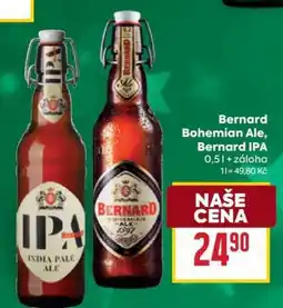 Billa Bernard Bohemian Ale, Bernard IPA nabídka