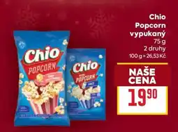 Billa Chio popcorn vypukaný nabídka