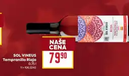 Billa SOL VINEUS Tempranillo Rioja nabídka
