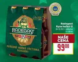 Billa Radegast Ryze Hořká 12 nabídka